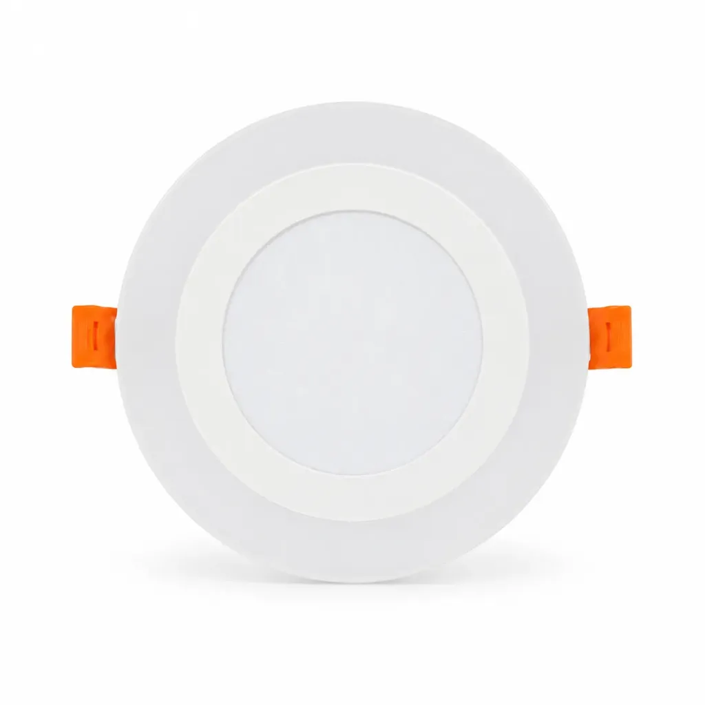 NOX White Round Recessed Dual-Light LED Spotlight| 3W + 2W 3000K