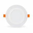 NOX White Round Recessed Dual-Light LED Spotlight| 3W + 2W 3000K