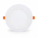 NOX White Round Recessed Dual-Light LED Panel| 12W + 4W 3000K