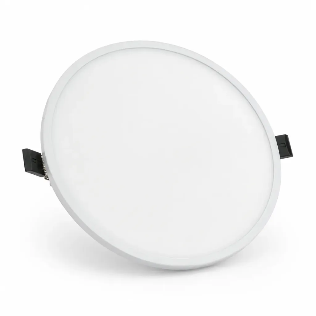 NOX White Round Recessed LED Panel | 30W 6000K