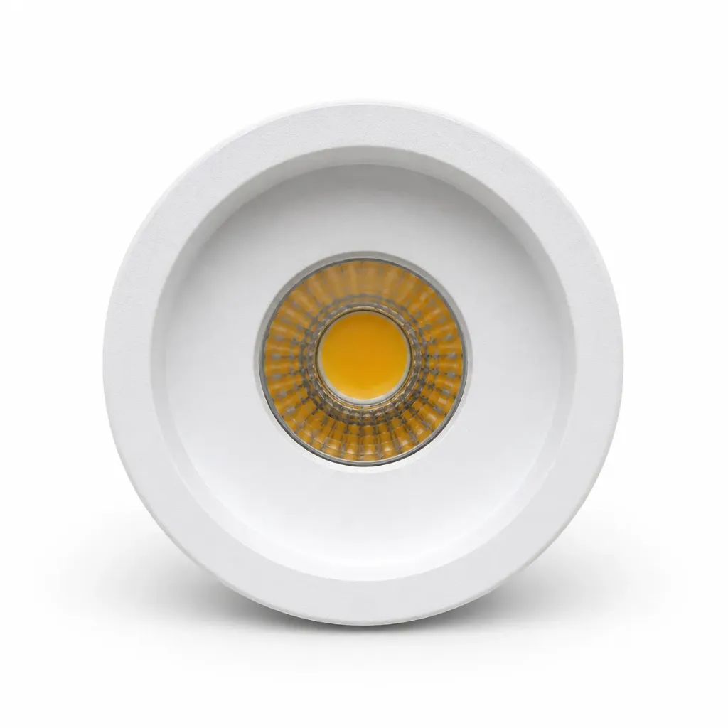 NOX Sanded White Round Recessed COB LED Spotlight| 3W 3000K