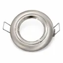 NOX Brushed Nickel Round Recessed Spotlight Frame| GX5.3 D8cm