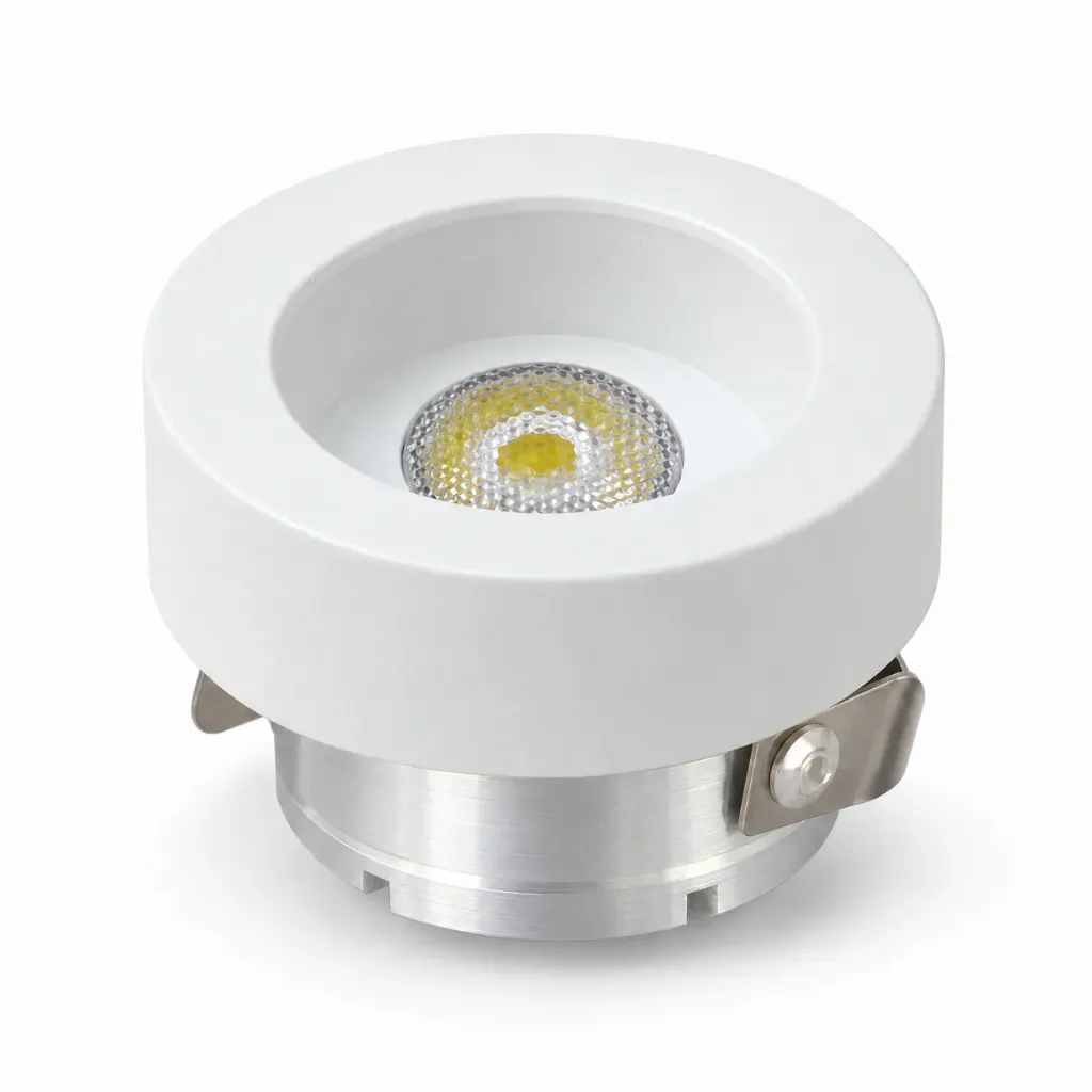 [SL-Y101W/D] NOX White Aluminum Round LED Spotlight | 3W 6000K