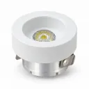 NOX White Aluminum Round LED Spotlight | 3W 6000K
