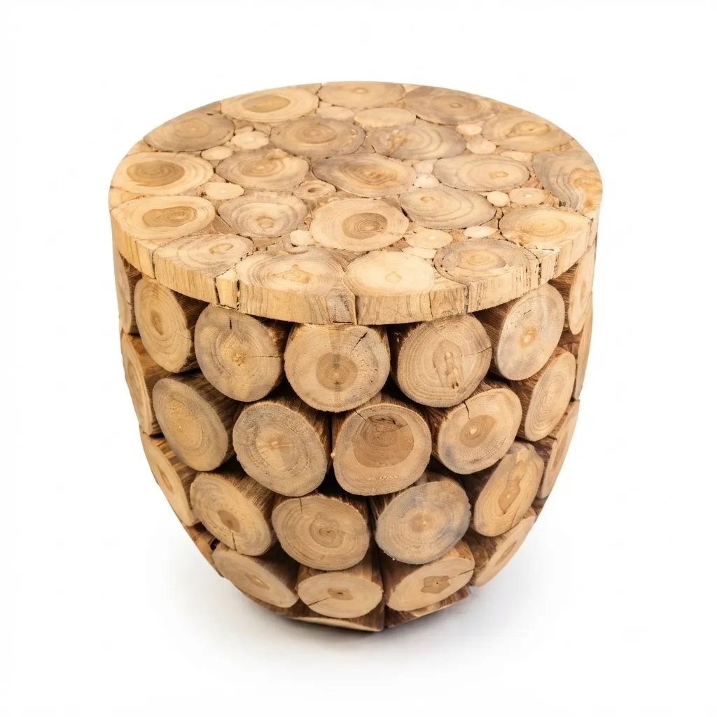 Tala Teak Mosaic Side Table