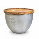 Industrial Bucket Side Table