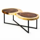 Suar Wood Live Edge Coffee Table