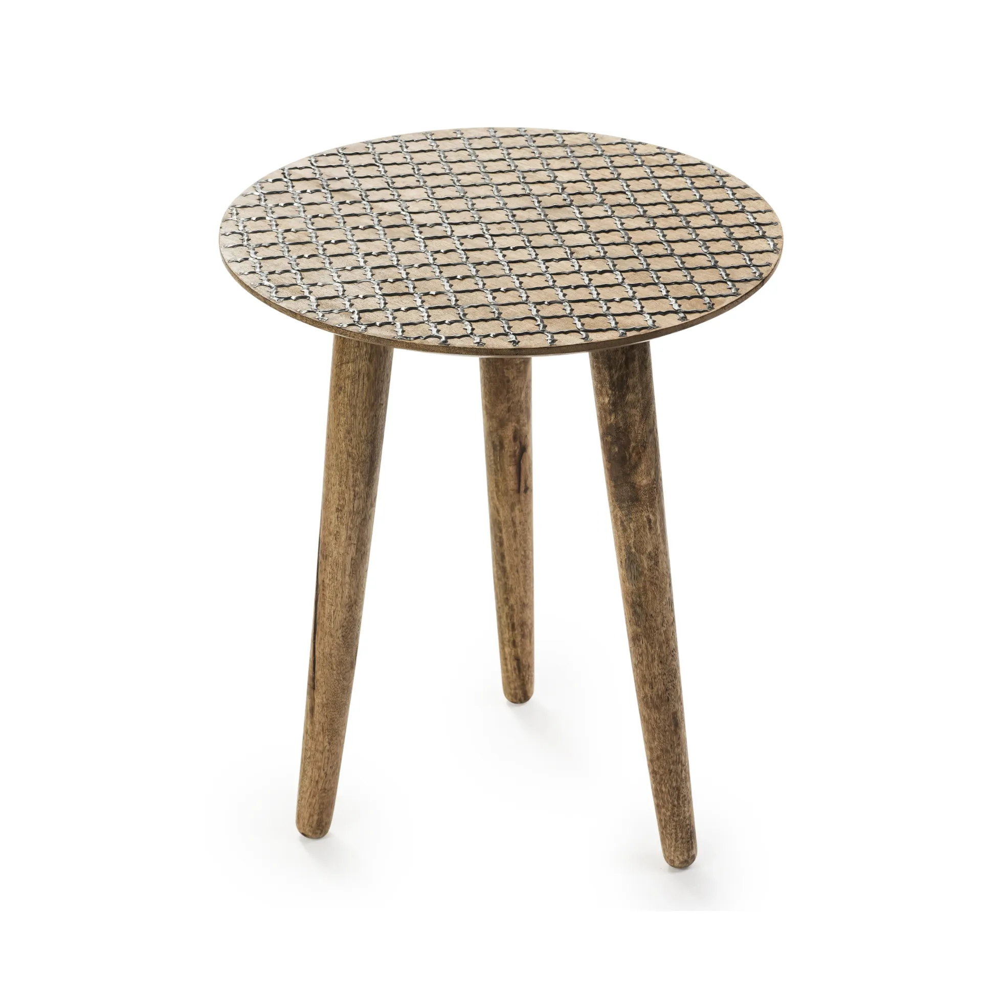 Natural Round Side Table