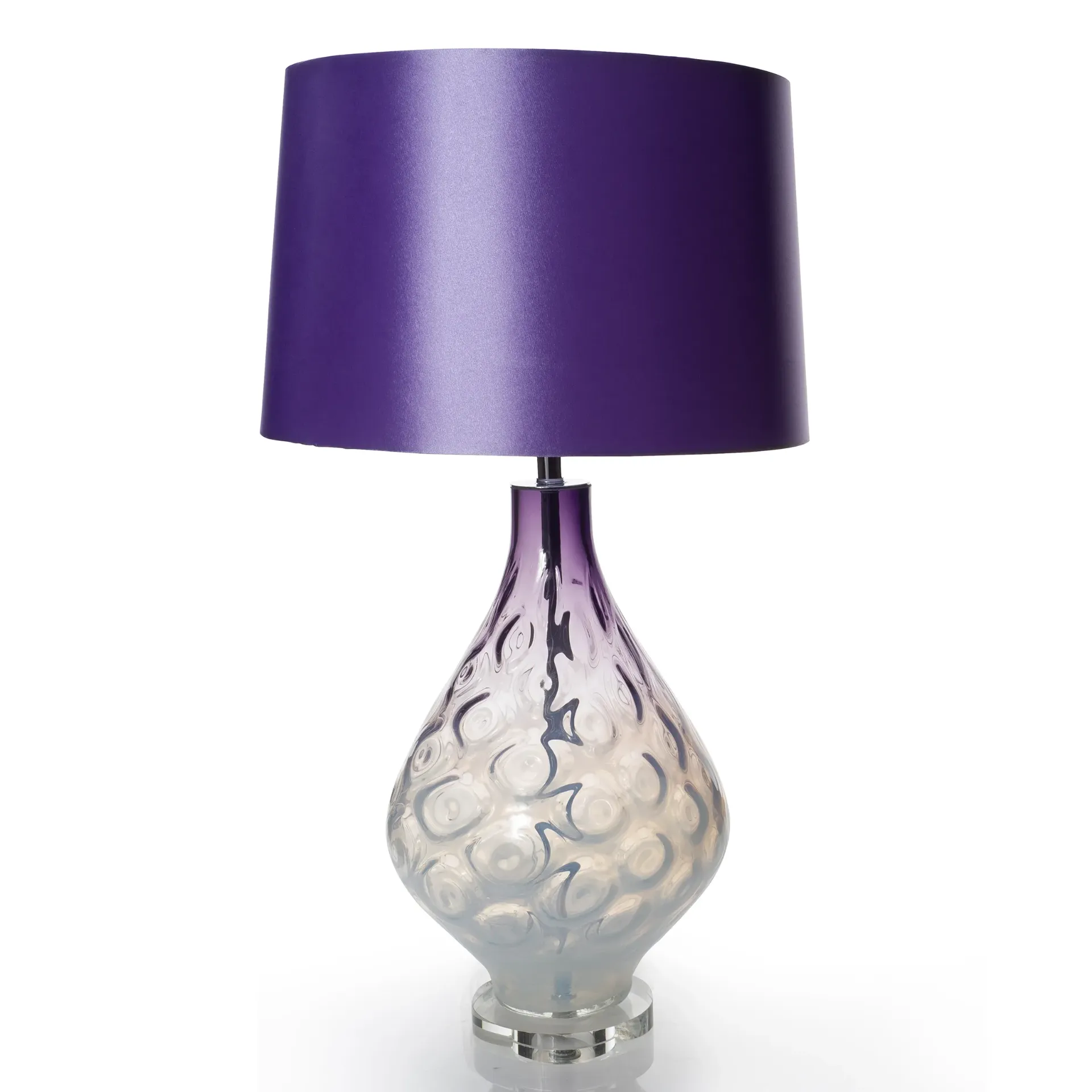 Onda Purple Glass Table Lamp