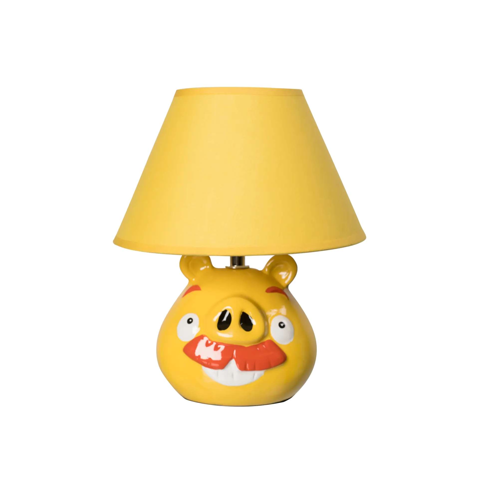 Playful Yellow Character Ceramic Table Lamp