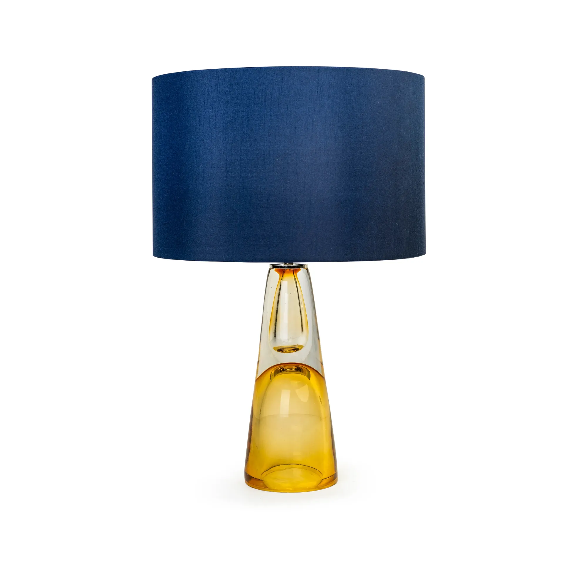Amber Crystal Table Lamp with Shade