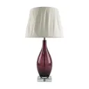 Amethyst Teardrop Glass Table Lamp