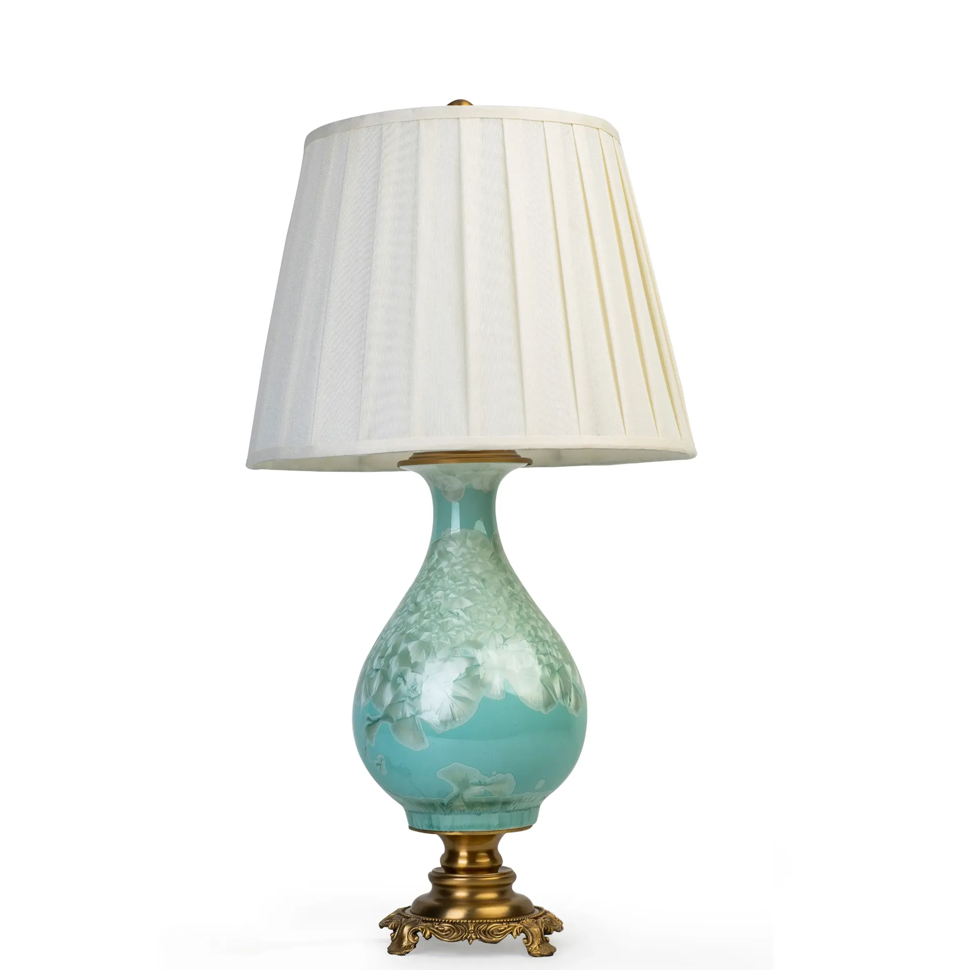 Gold and Blue Table Lamp