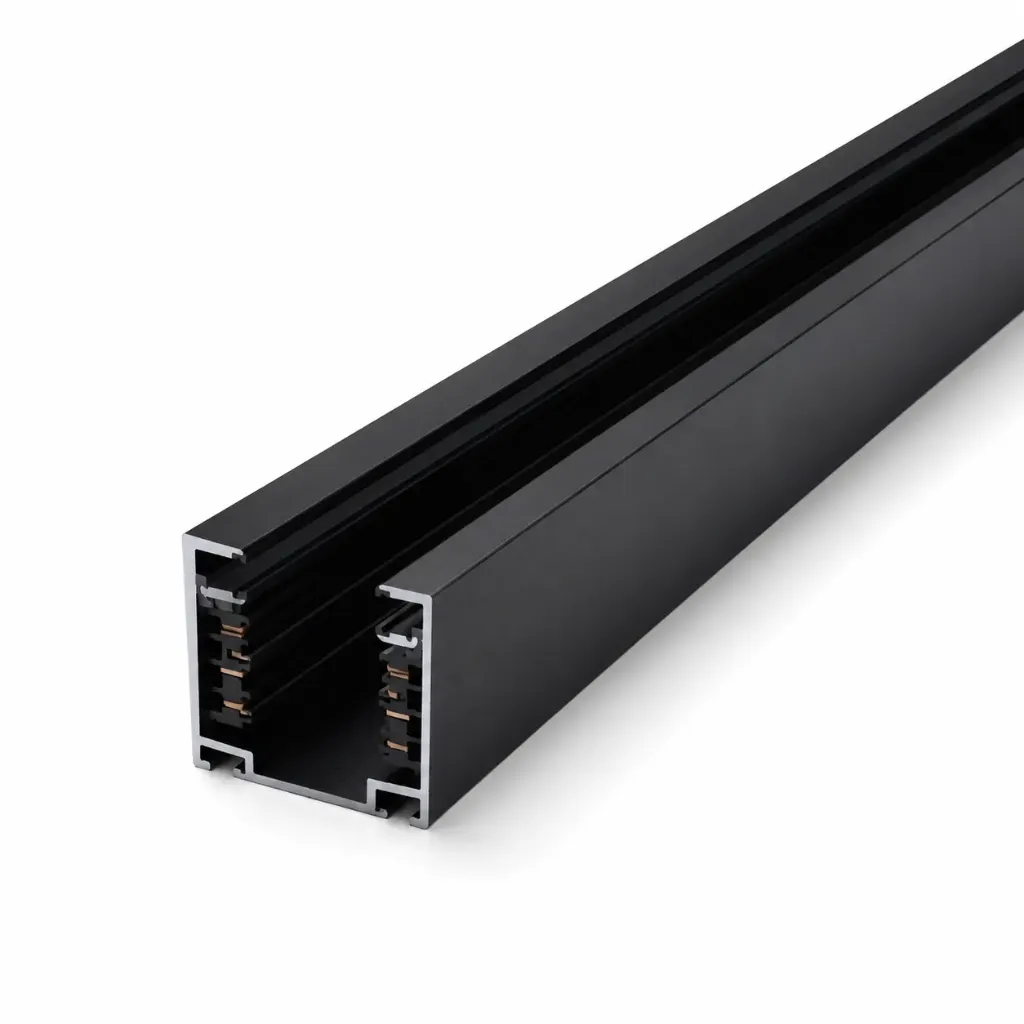 [TR4F-2B] NOX F-Series Matte Black 3-Circuit Surface Track| 2m