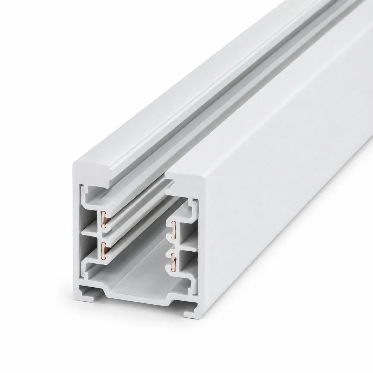NOX F-Series Matte White 3-Circuit Surface Track| 2m