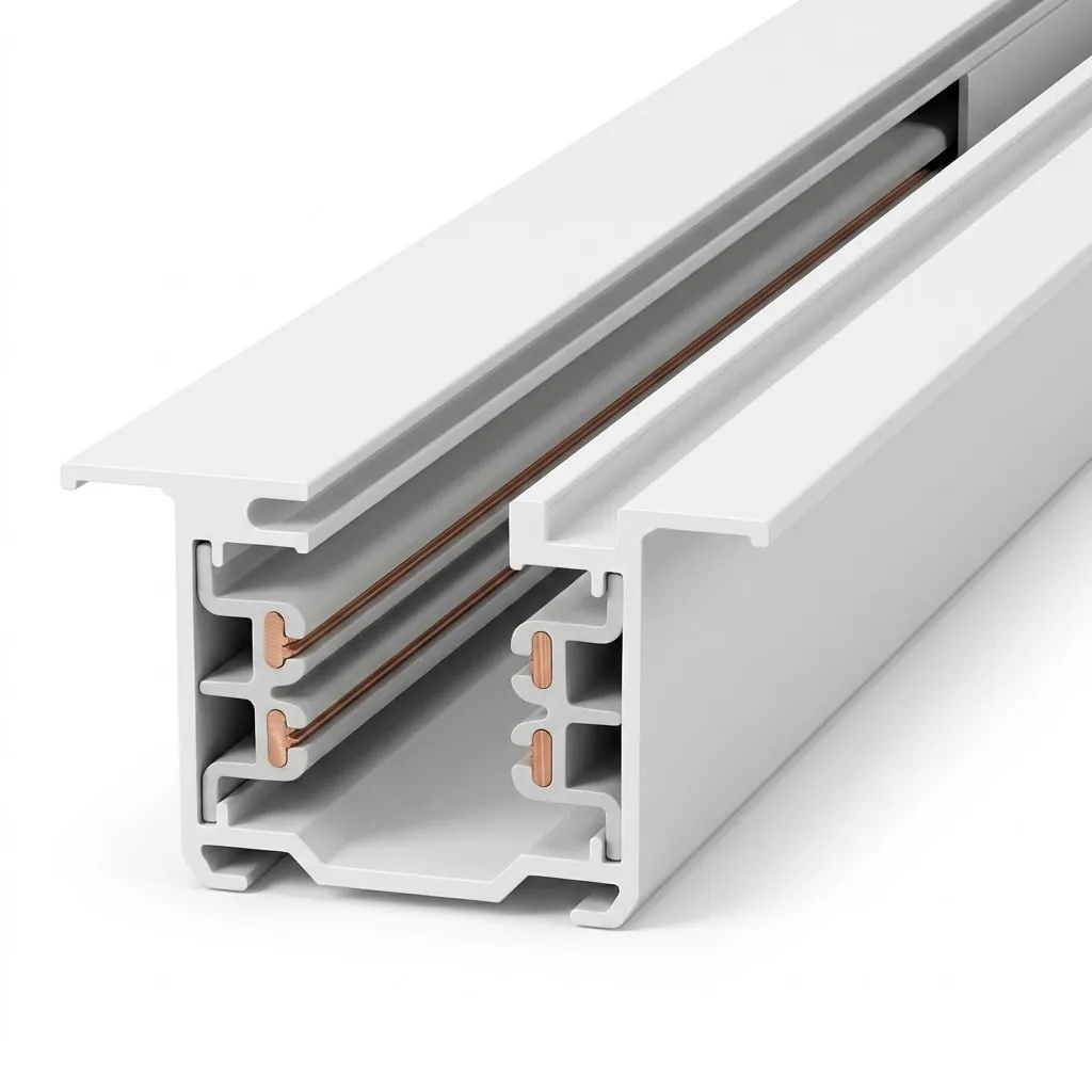 NOX F-Series White Recessed Flush Track| 2M