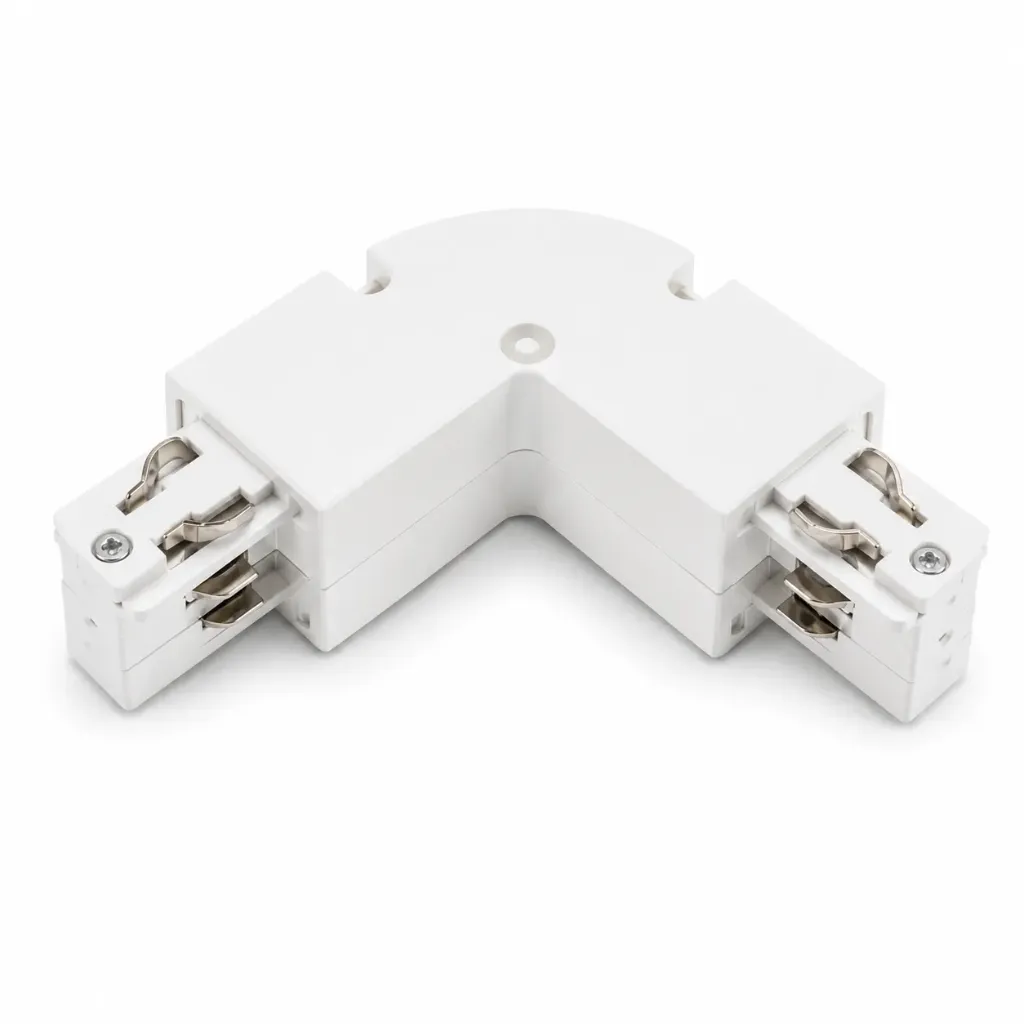 NOX F-Series White L Track Connector| 4-Wire