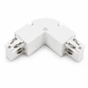 NOX F-Series White L Track Connector| 4-Wire
