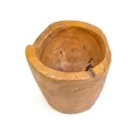 Thick Teak Wood Vase
