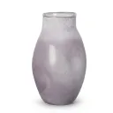Purple Frosted Glass Vase