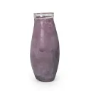 Purple Textured Glass Vase