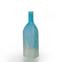 Azure Frosted Glass Vase