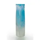 Azure Frosted Glass Vase