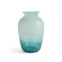 Turquoise Frosted Glass Vase