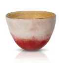 Red Textured Glass Vase