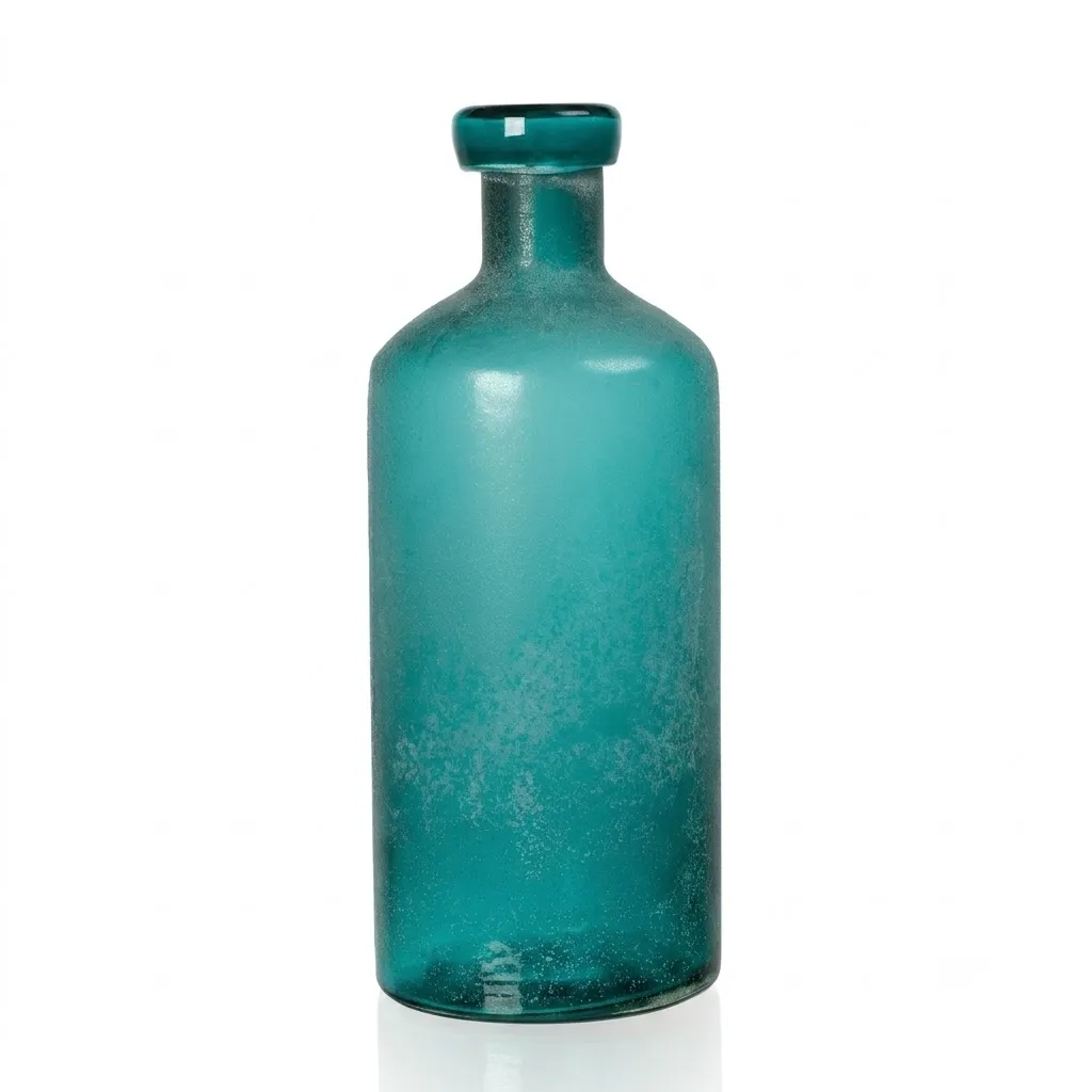 Azure Frosted Glass Vase