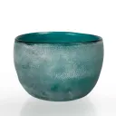 Azure Frost Glass Vase