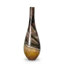 Marbled Amber Glass Vase