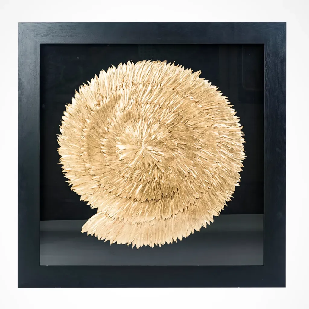 Golden Shell Wall Art