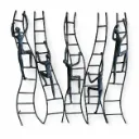 Vicomte Rust Climbing Figures Wall Art