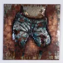 Metallic Denim Wall Art