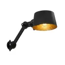 Apex Adjustable Black Aluminum Wall Lamp
