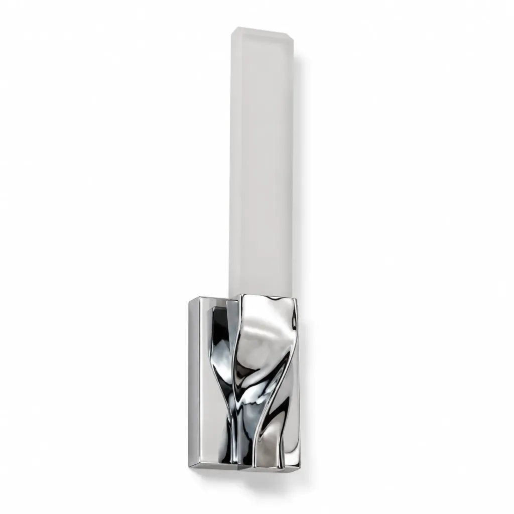 Chrome LED Wall Lamp with Frosted Acrylic | 4.8W 3000K