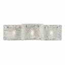Objet Lumière 3-Light Textured Clear Wall Light | 3xG9 W69cm