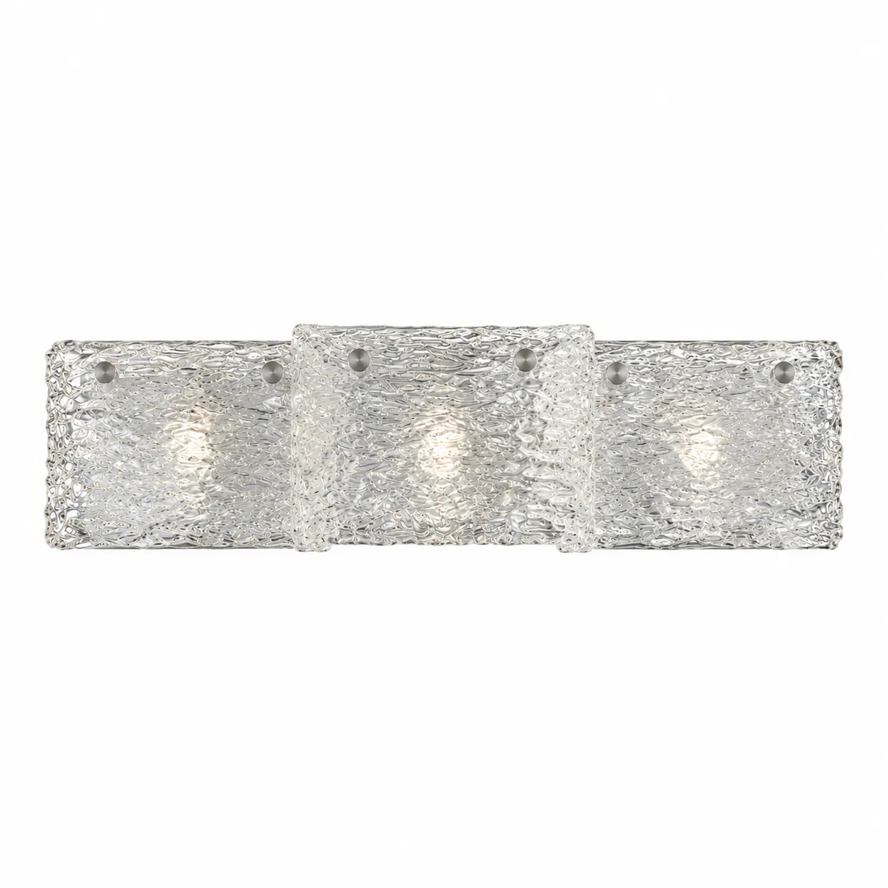 Objet Lumière 3-Light Textured Clear Wall Light | 3xG9 W69cm
