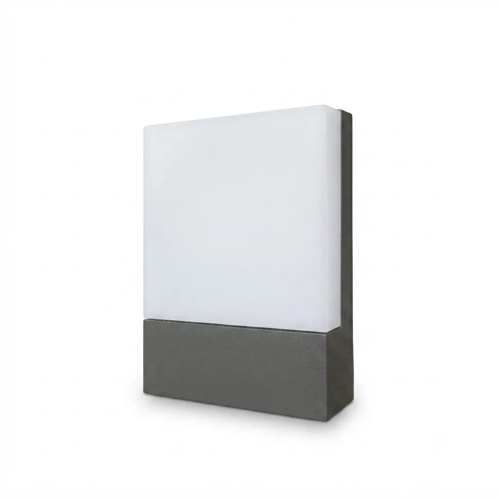 [WL296DGY-12W] Sanded Dark Grey LED Rectangular Wall Lamp