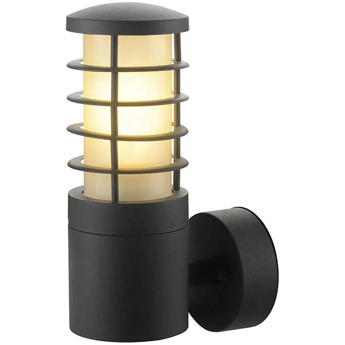 [WL3461DGY] Cylindrical Caged Wall Sconce