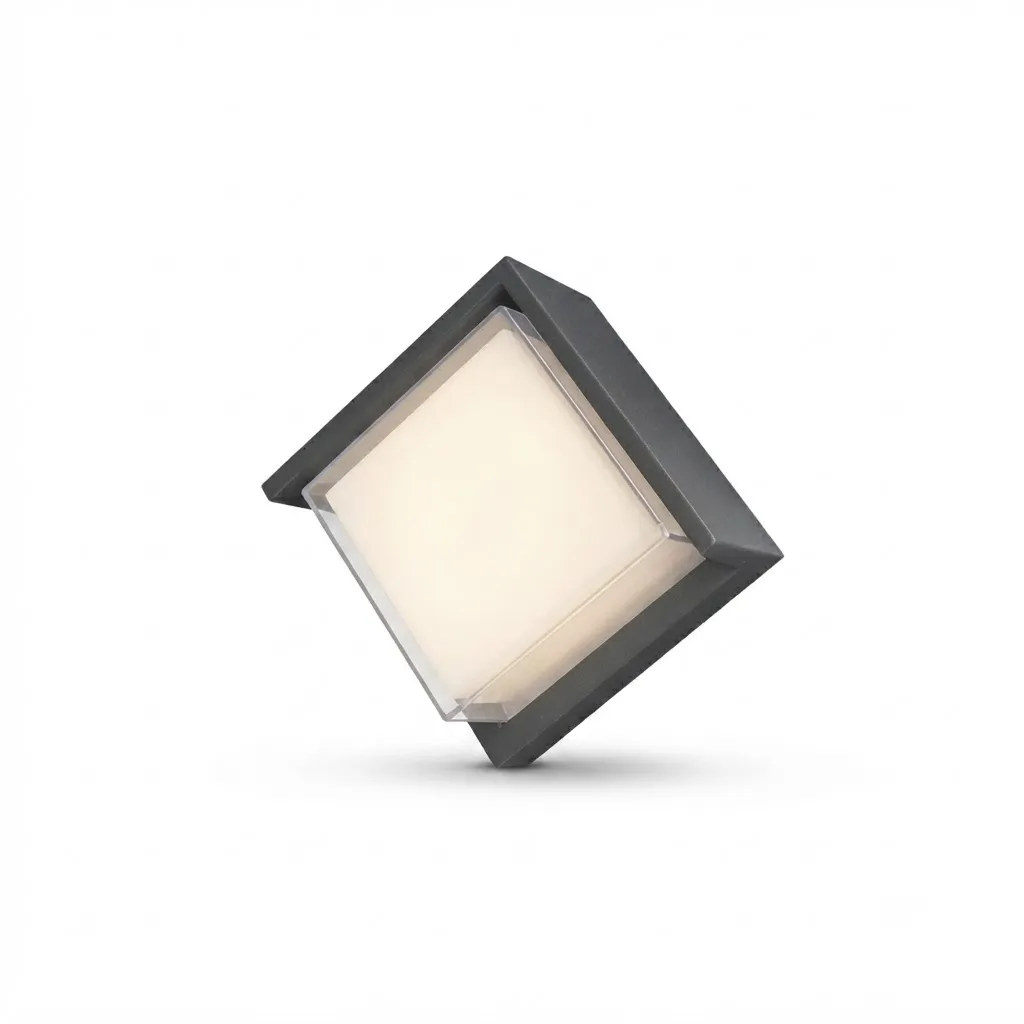 [WL451DGY-6W] Square Architectural LED Wall Light