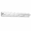 NOX Chrome Rectangular Glass LED Wall Lamp | 18W 3000K