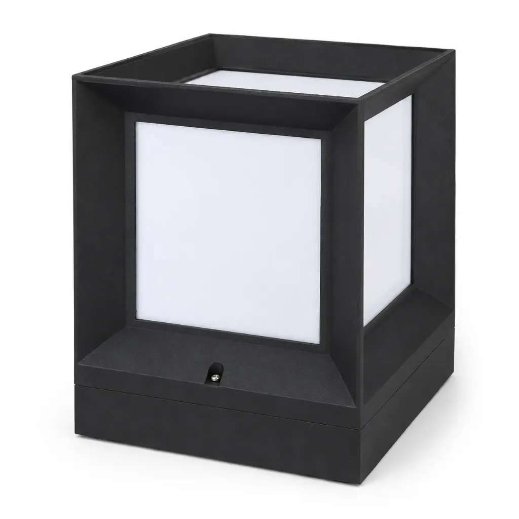 Nexa Black Cube Fence Light| 1-Light E27 IP44