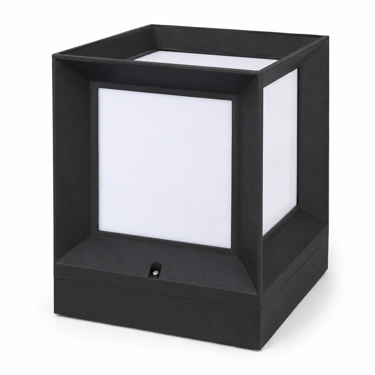 Nexa Black Cube Fence Light| 1-Light E27 IP44