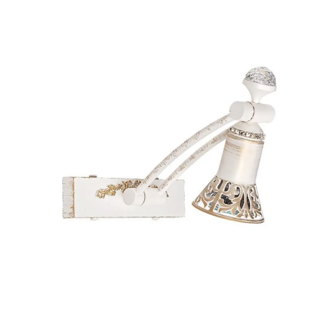 [WL-PO1BZ200SW] Ornate White Adjustable Wall Spotlight