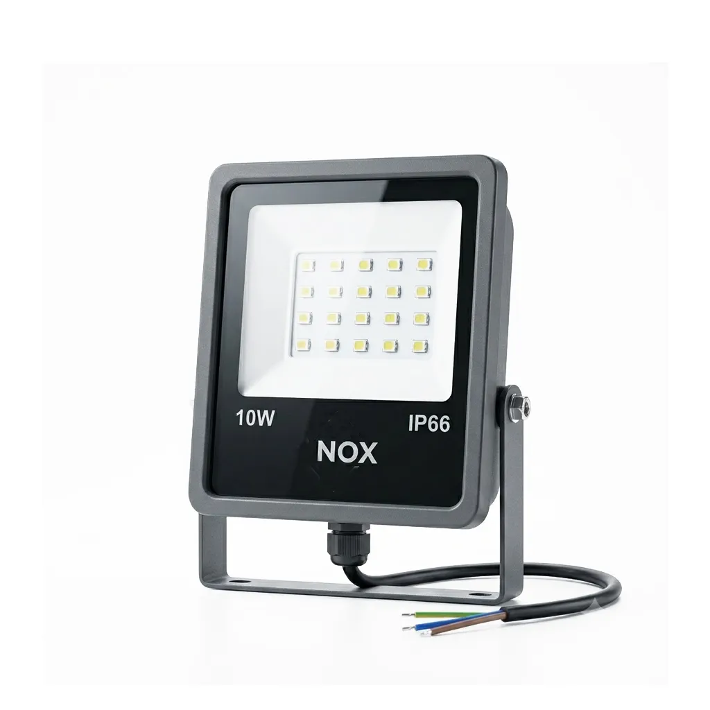 [LP002G-10W] NOX Grey LED Floodlight| 10W 3000K IP65