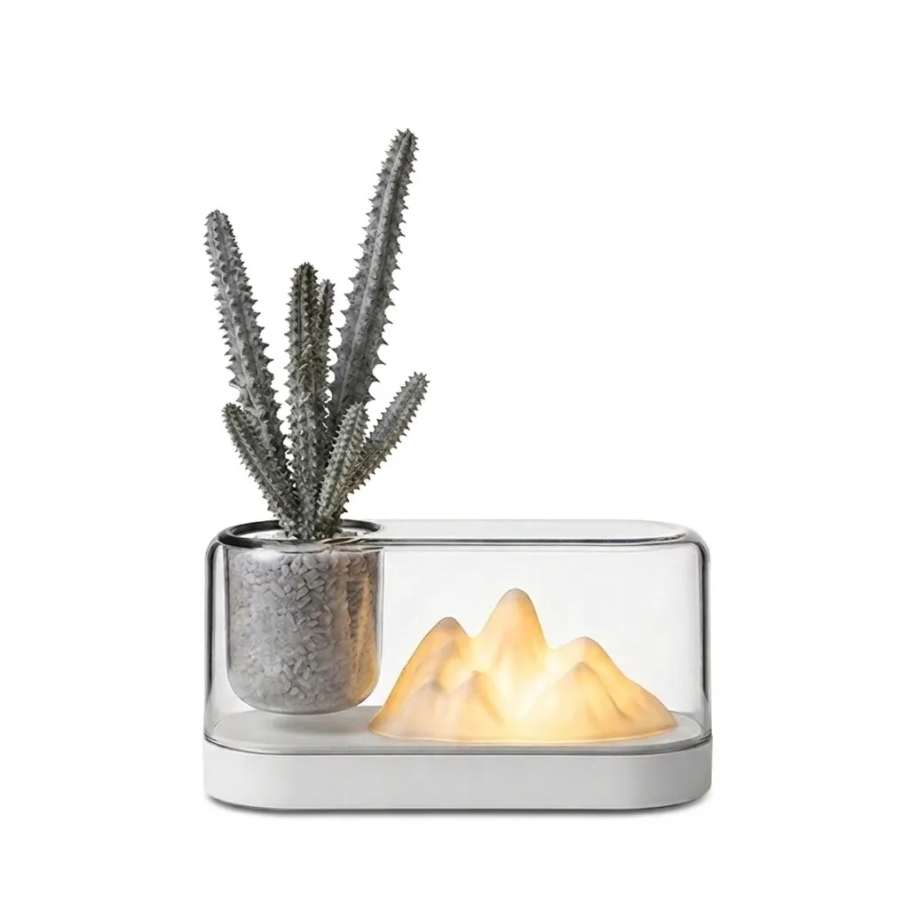 [NL-D2-WH] Alpine Mountain Night Light