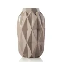 Faceted Geometric Ceramic Vase
