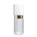 Lumina Fluted Clear Glass Vase